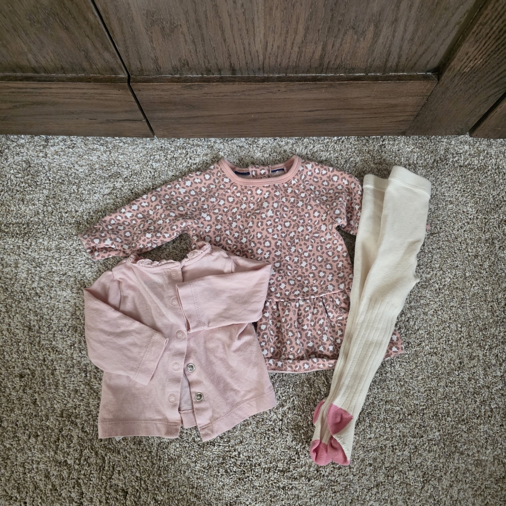 Baby Boden Leopard Dress Outfit